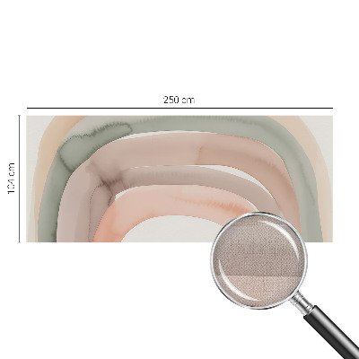 Carta da parati effetto profondità archi arcobaleno