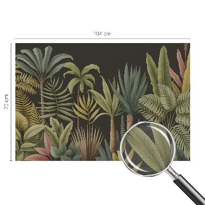 Carta da parati per cameretta giungla tropicale