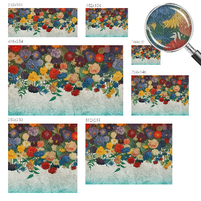 Fotomurale adesivo Fiori colorati