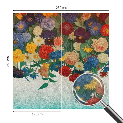 Fotomurale adesivo Fiori colorati