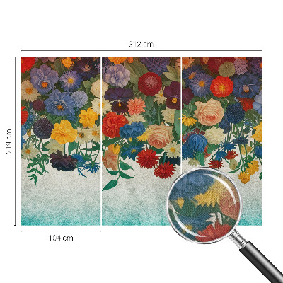 Fotomurale adesivo Fiori colorati