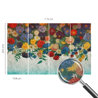 Fotomurale adesivo Fiori colorati
