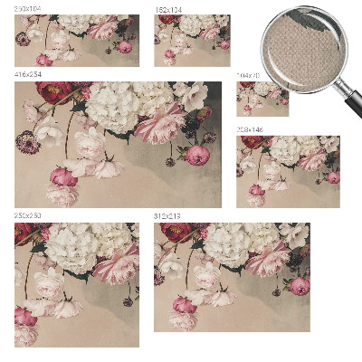 Fotomurale effetto 3D Fiori romantici