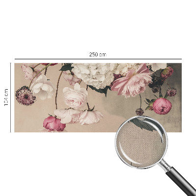 Fotomurale effetto 3D Fiori romantici