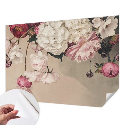 Fotomurale effetto 3D Fiori romantici