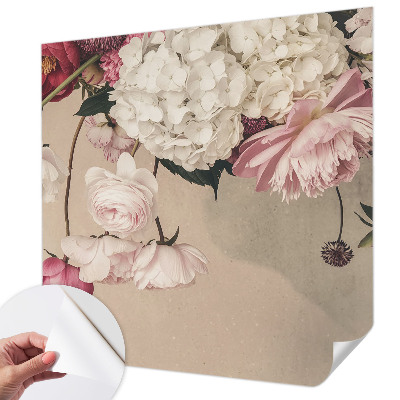 Fotomurale effetto 3D Fiori romantici