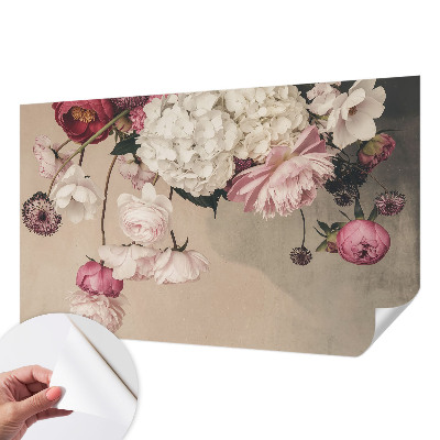 Fotomurale effetto 3D Fiori romantici