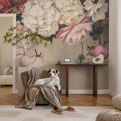 Fotomurale effetto 3D Fiori romantici