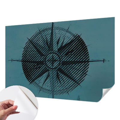 Carta da parati effetto profondità Bussola marina