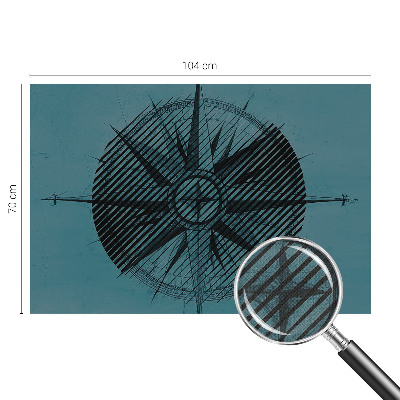 Carta da parati effetto profondità Bussola marina