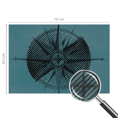 Carta da parati effetto profondità Bussola marina