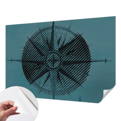 Carta da parati effetto profondità Bussola marina