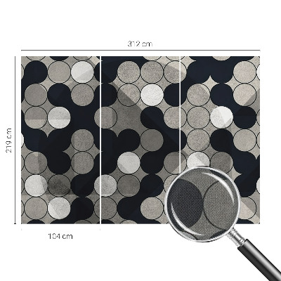 Carta da parati adesiva Cerchi geometrici