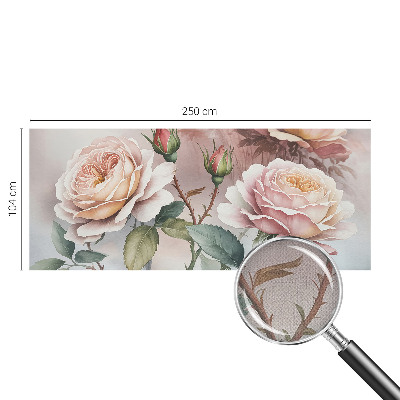 Fotomurale 3D rose pastello