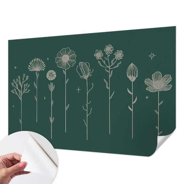 Fotomurale effetto 3D Fiori delicati