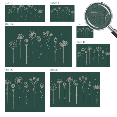Fotomurale effetto 3D Fiori delicati