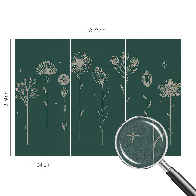 Fotomurale effetto 3D Fiori delicati