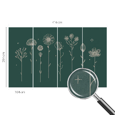 Fotomurale effetto 3D Fiori delicati