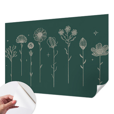 Fotomurale effetto 3D Fiori delicati