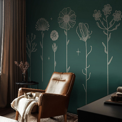 Fotomurale effetto 3D Fiori delicati