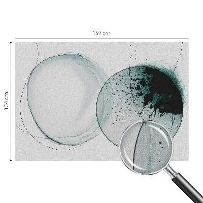 Carta da parati effetto profondità Cerchi verdi