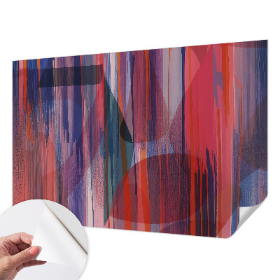 Carta da parati panoramica effetto 3D Strisce arcobaleno