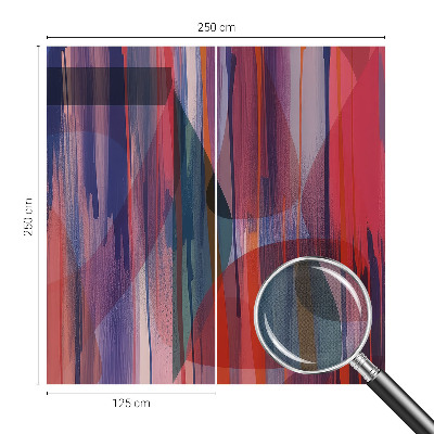 Carta da parati panoramica effetto 3D Strisce arcobaleno