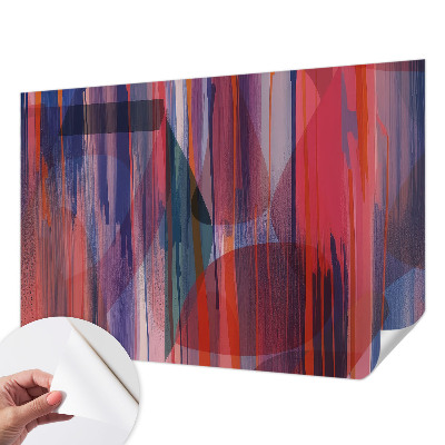 Carta da parati panoramica effetto 3D Strisce arcobaleno