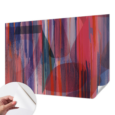 Carta da parati panoramica effetto 3D Strisce arcobaleno