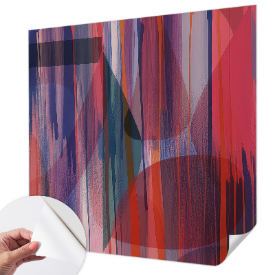 Carta da parati panoramica effetto 3D Strisce arcobaleno