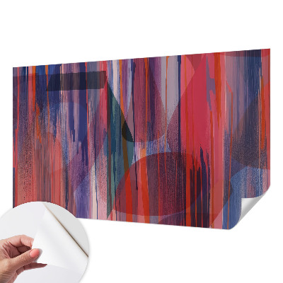 Carta da parati panoramica effetto 3D Strisce arcobaleno