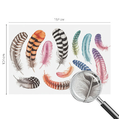 Fotomurale per cameretta Piume pastello