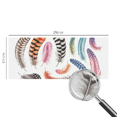 Fotomurale per cameretta Piume pastello