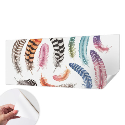 Fotomurale per cameretta Piume pastello