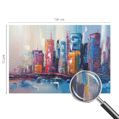 Fotomurale 3D Città colorata