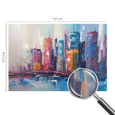 Fotomurale 3D Città colorata