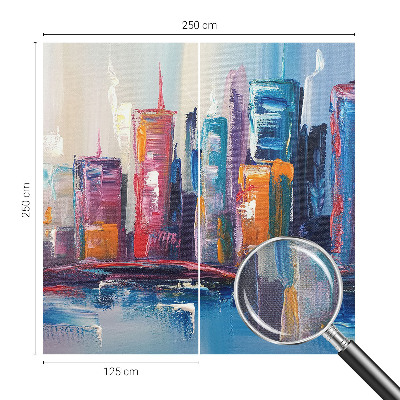 Fotomurale 3D Città colorata