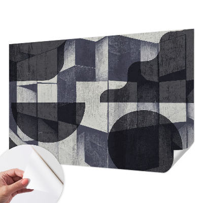 Carta da parati panoramica effetto 3D Simmetria geometrica