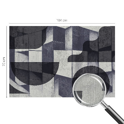 Carta da parati panoramica effetto 3D Simmetria geometrica