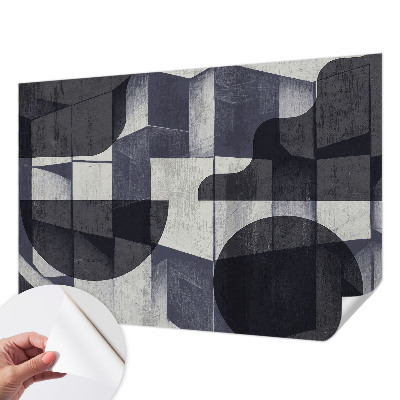 Carta da parati panoramica effetto 3D Simmetria geometrica