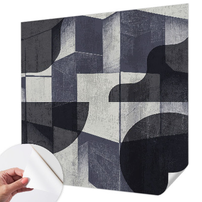 Carta da parati panoramica effetto 3D Simmetria geometrica