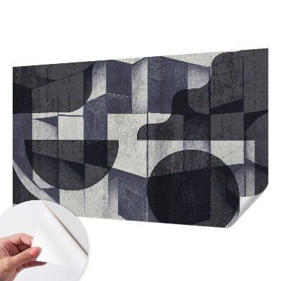 Carta da parati panoramica effetto 3D Simmetria geometrica