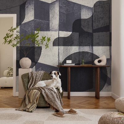 Carta da parati panoramica effetto 3D Simmetria geometrica