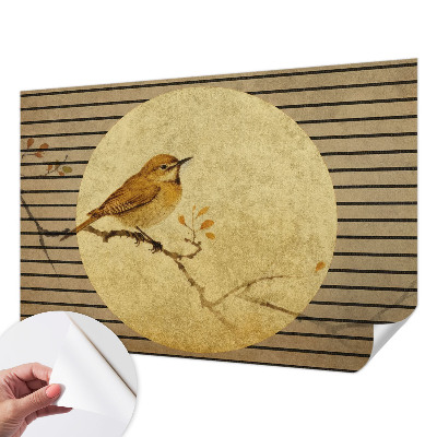 Carta da parati effetto profondità Uccello dell'armonia