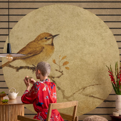 Carta da parati effetto profondità Uccello dell'armonia