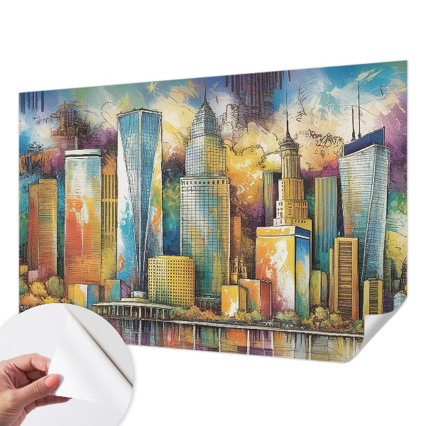 Carta da parati adesiva Panorama della città