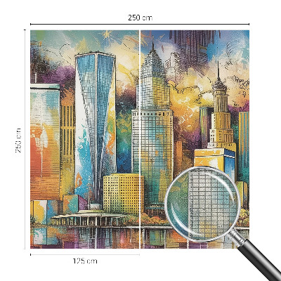 Carta da parati adesiva Panorama della città