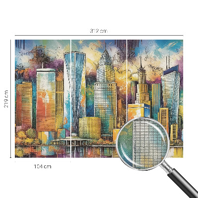 Carta da parati adesiva Panorama della città