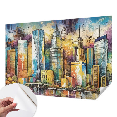 Carta da parati adesiva Panorama della città