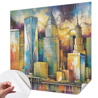 Carta da parati adesiva Panorama della città